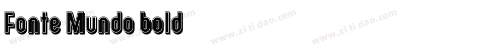 Fonte Mundo bold字体转换